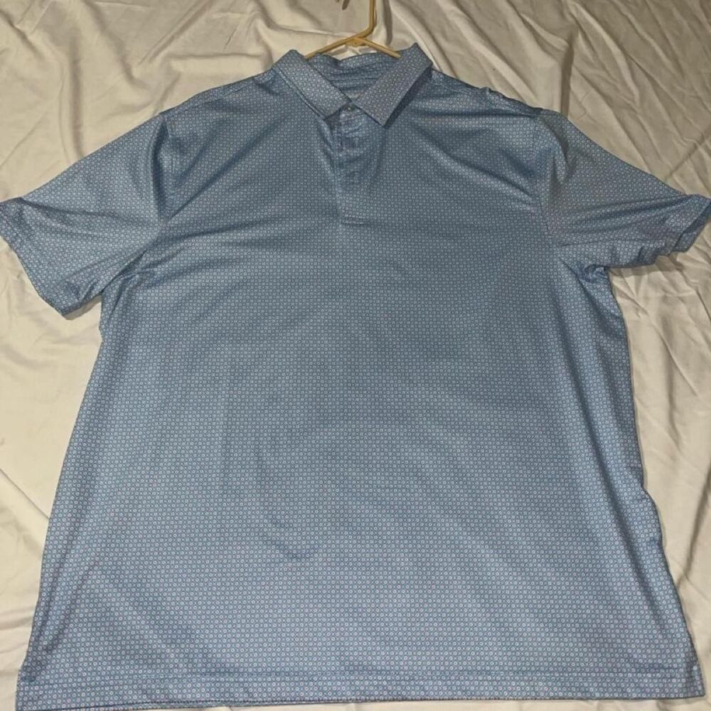 Men's Blue and Pink Polo-shirts